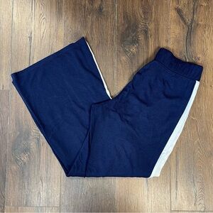 Gap Navy Side Stripe Wide leg Lounge Pants SZ MED
